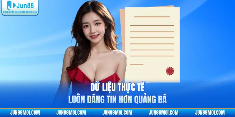 Dữ liệu thực tế luôn đáng tin hơn quảng bá